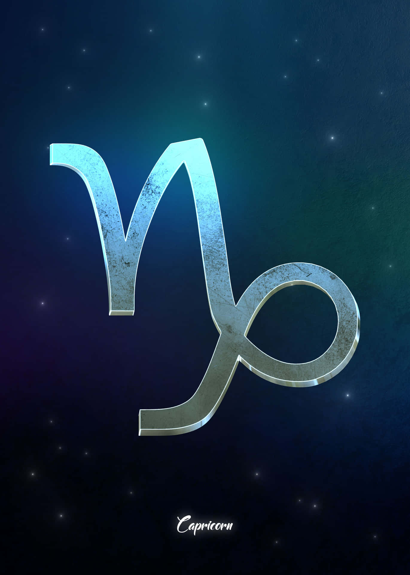 Capricorn Astrological Sign under the Night Sky