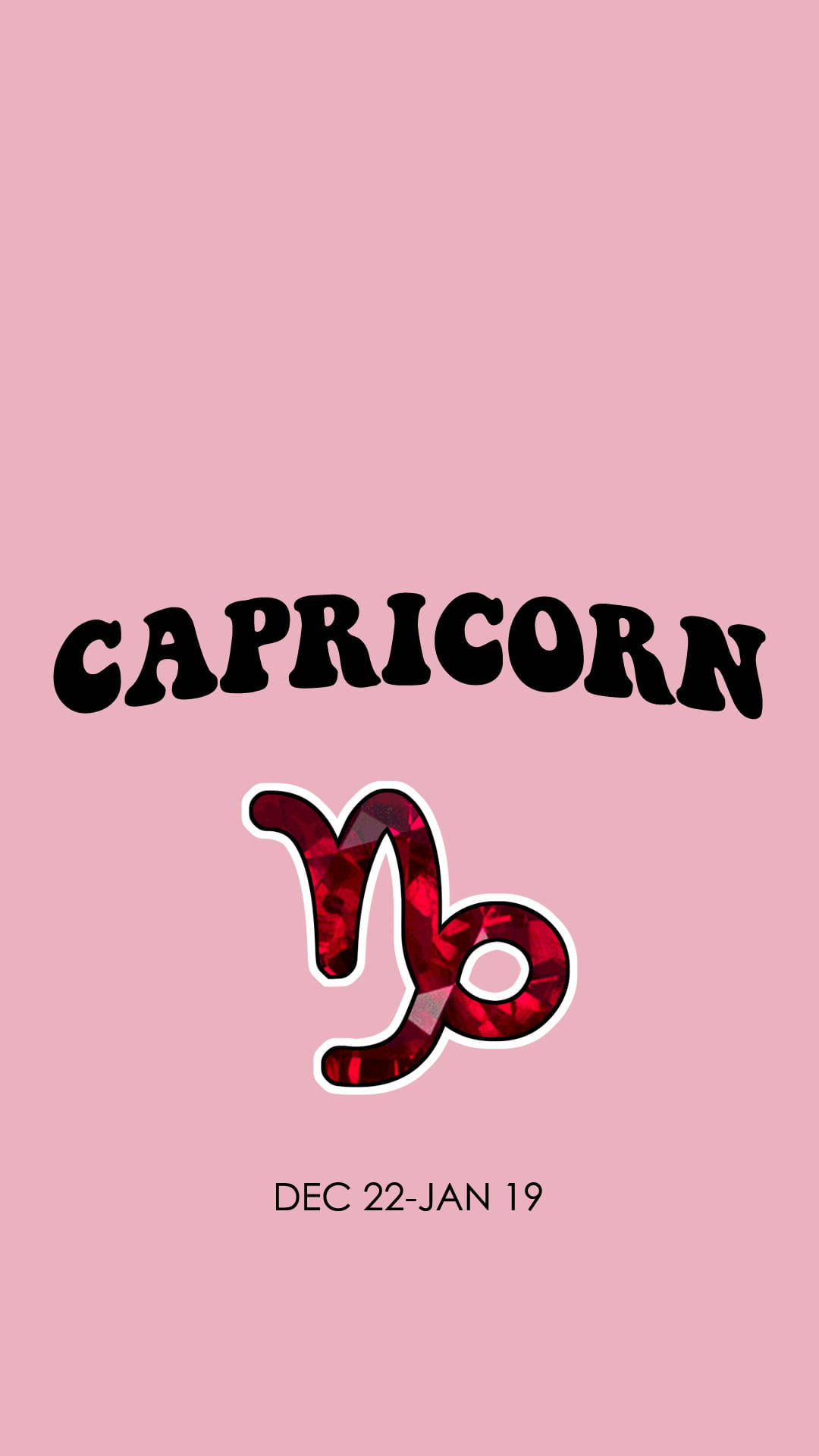 Capricorn Pink Background Wallpaper