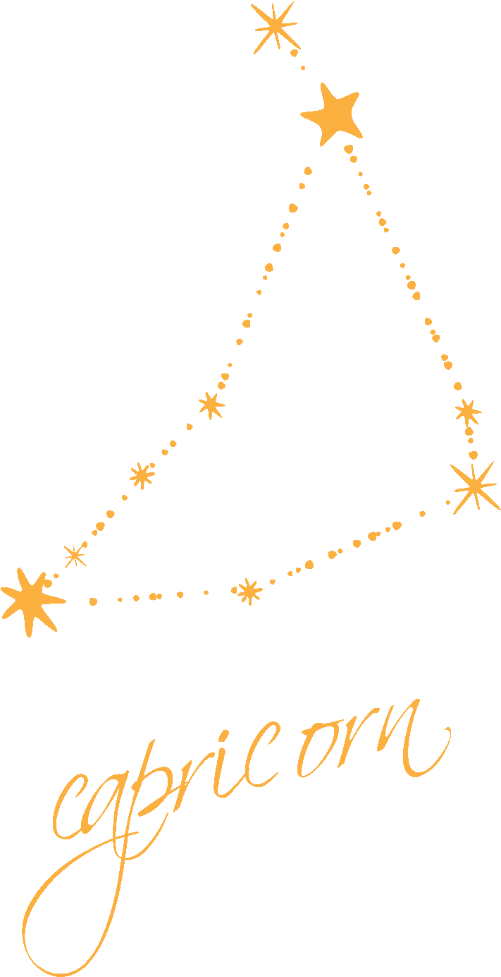 Capricorn Zodiac Sign Constellation Art PNG