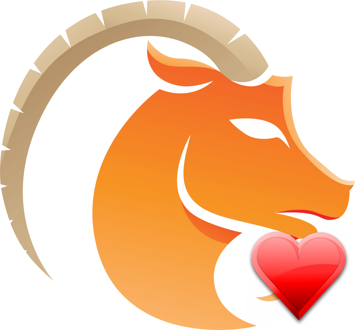 Capricorn Zodiac Sign Love Heart Illustration PNG