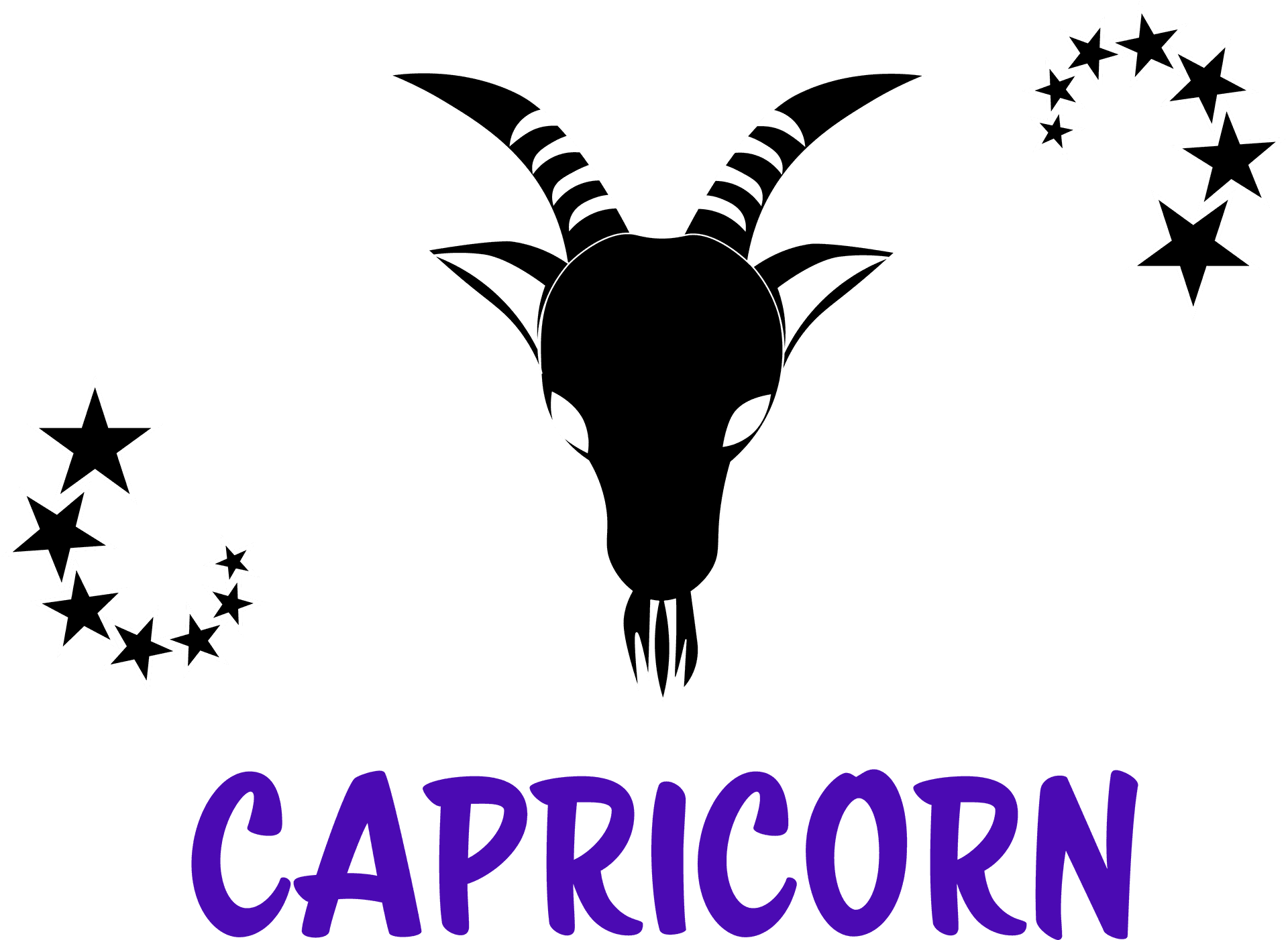 Capricorn Zodiac Symbol Art PNG