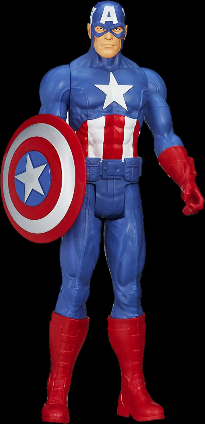 Captain America Action Figure PNG
