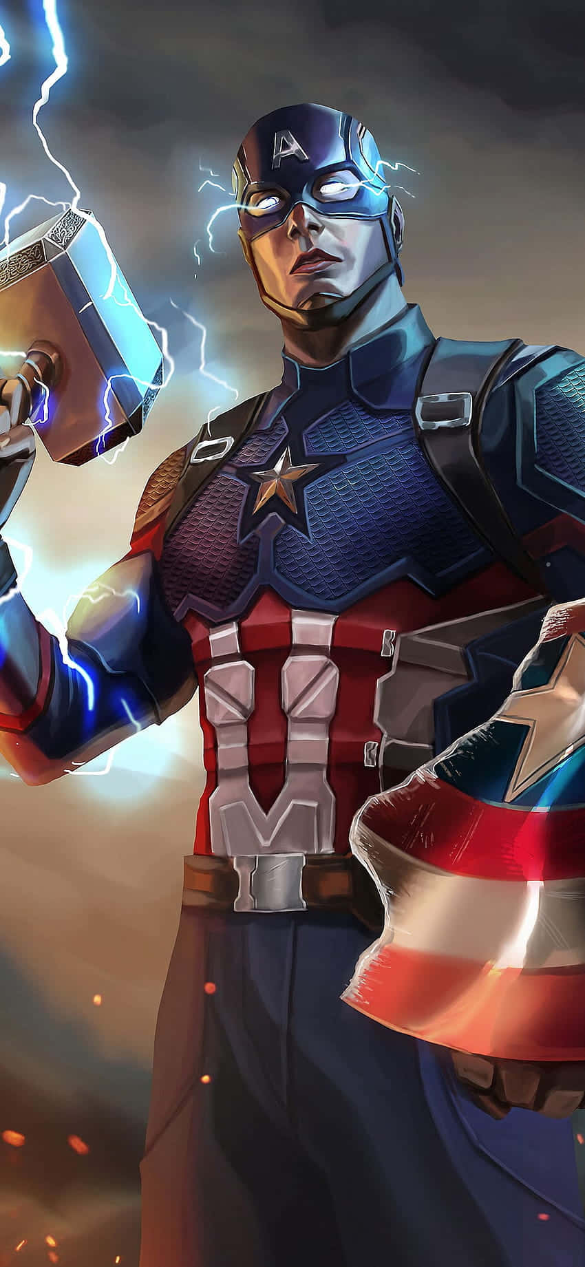Captain America Android Comic Wallpaper