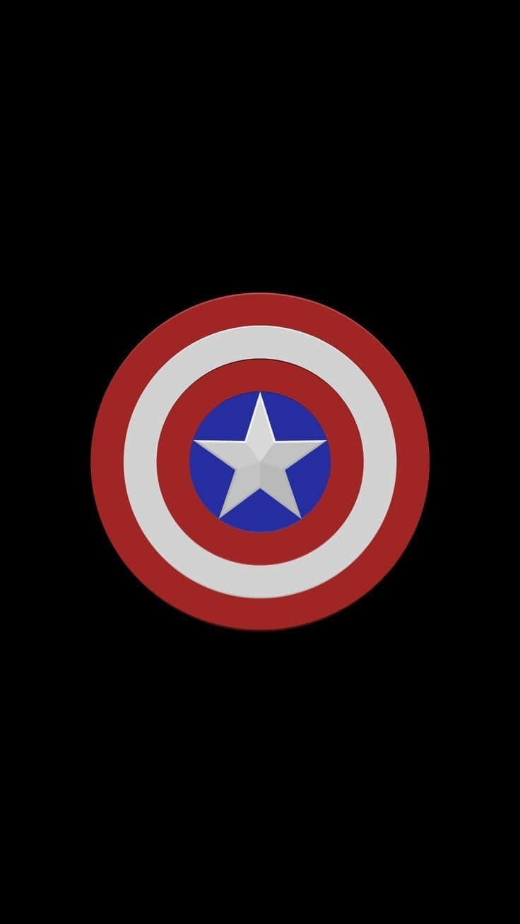 Androiddiseñado Para Parecerse A Captain America De Marvel. Fondo de pantalla