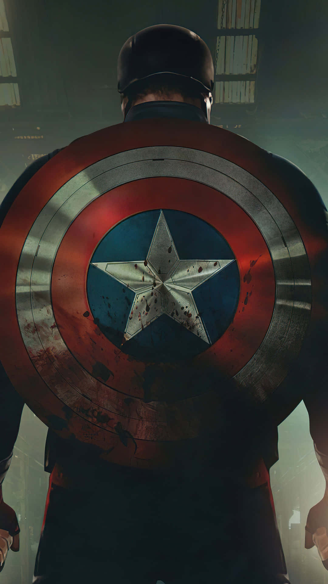 "Unleash Your Superpowers with Captain America Android" Wallpaper