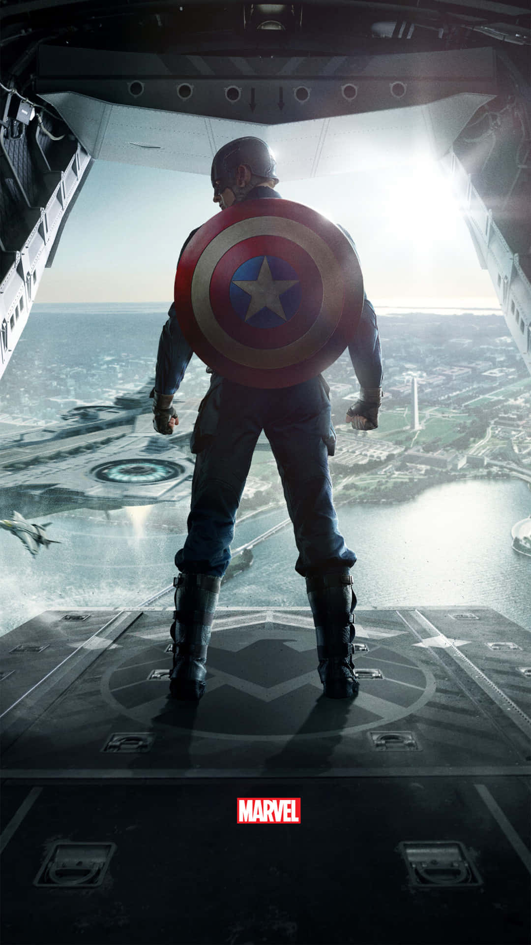 Entfessleden Superhelden In Dir Mit Dem Neuen Captain America Android-handy. Wallpaper