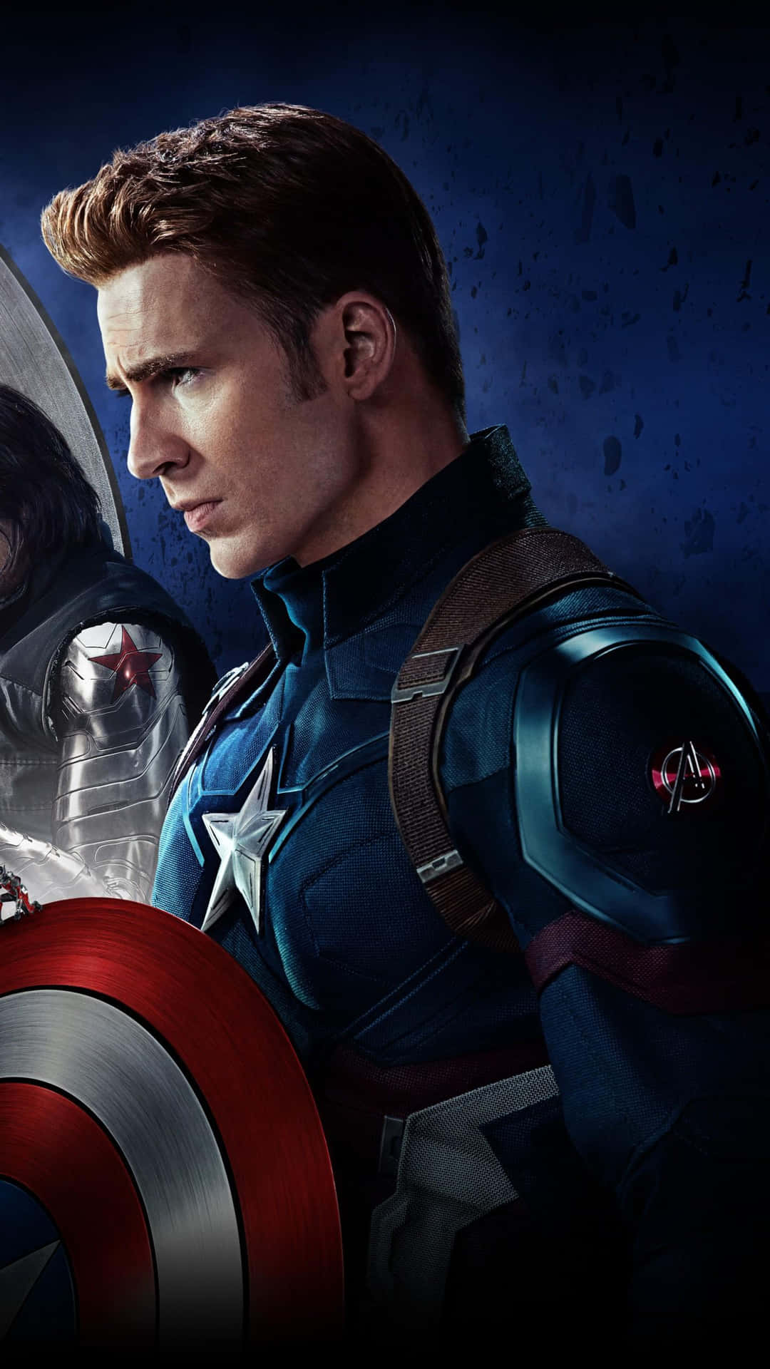 !Captain America og hans Android-agent er klar til kamp! Wallpaper