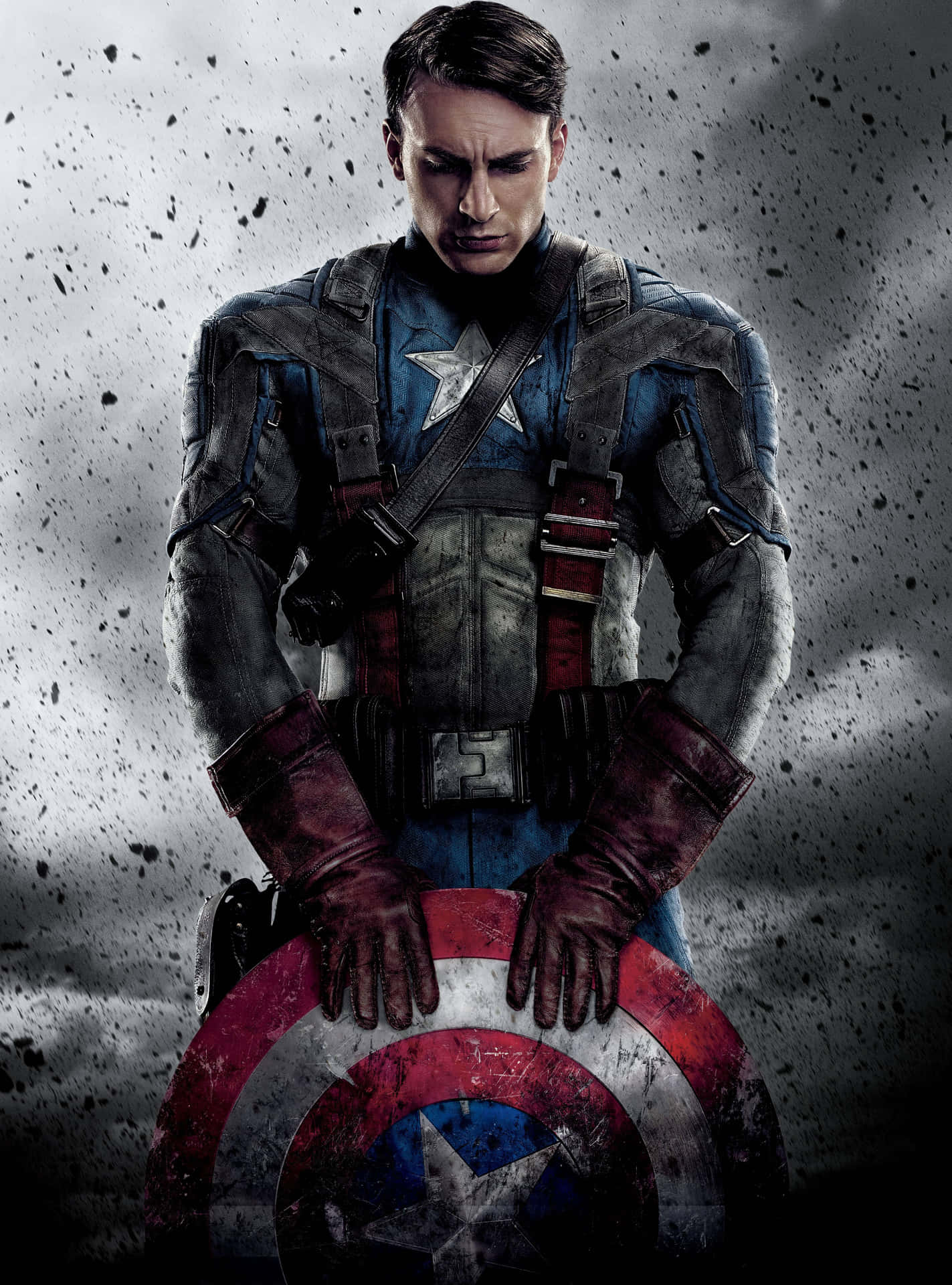 Posterdi Captain America Per Android. Sfondo