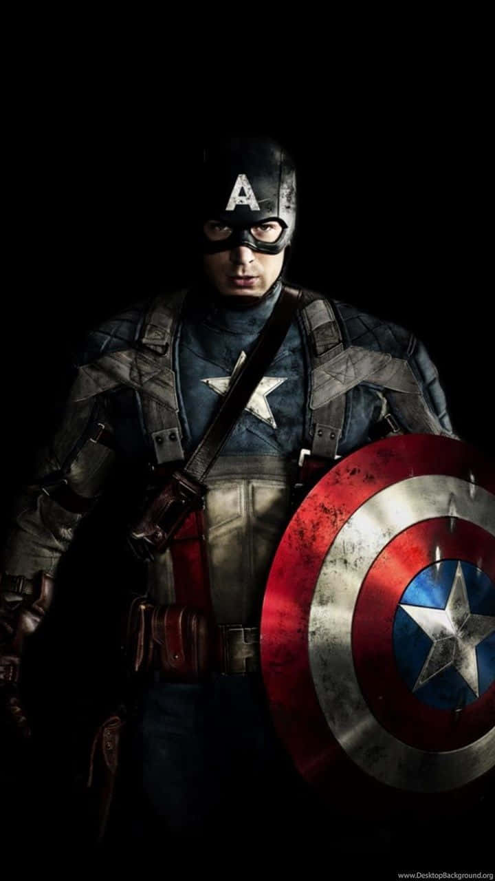 "The Ultimate Superhero: Captain America Android" Wallpaper