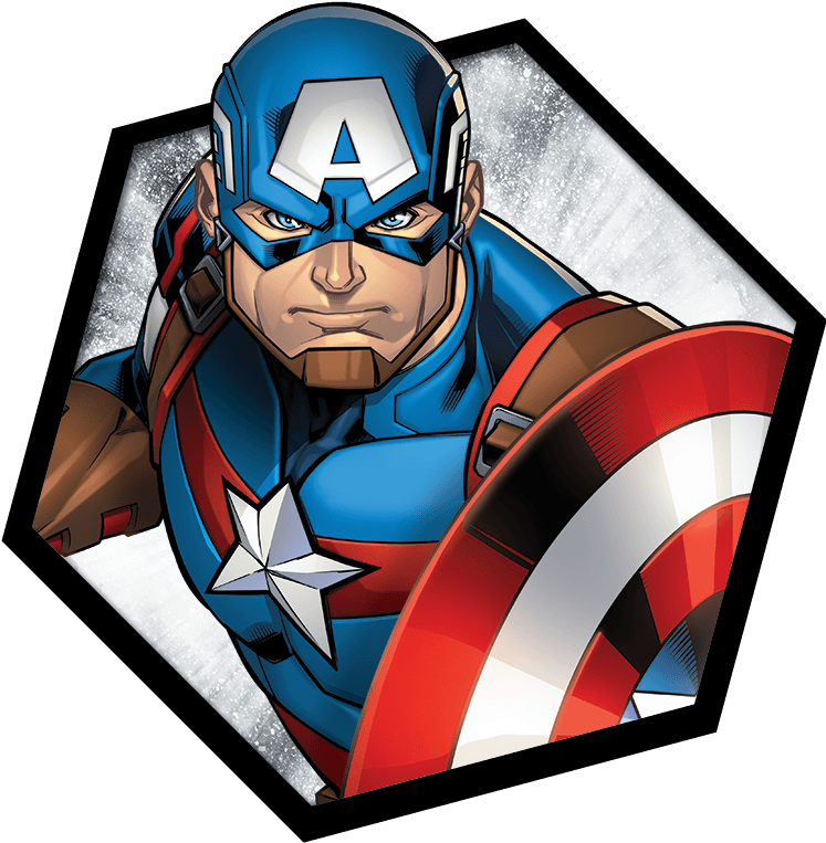 Captain America Animated Heroism PNG