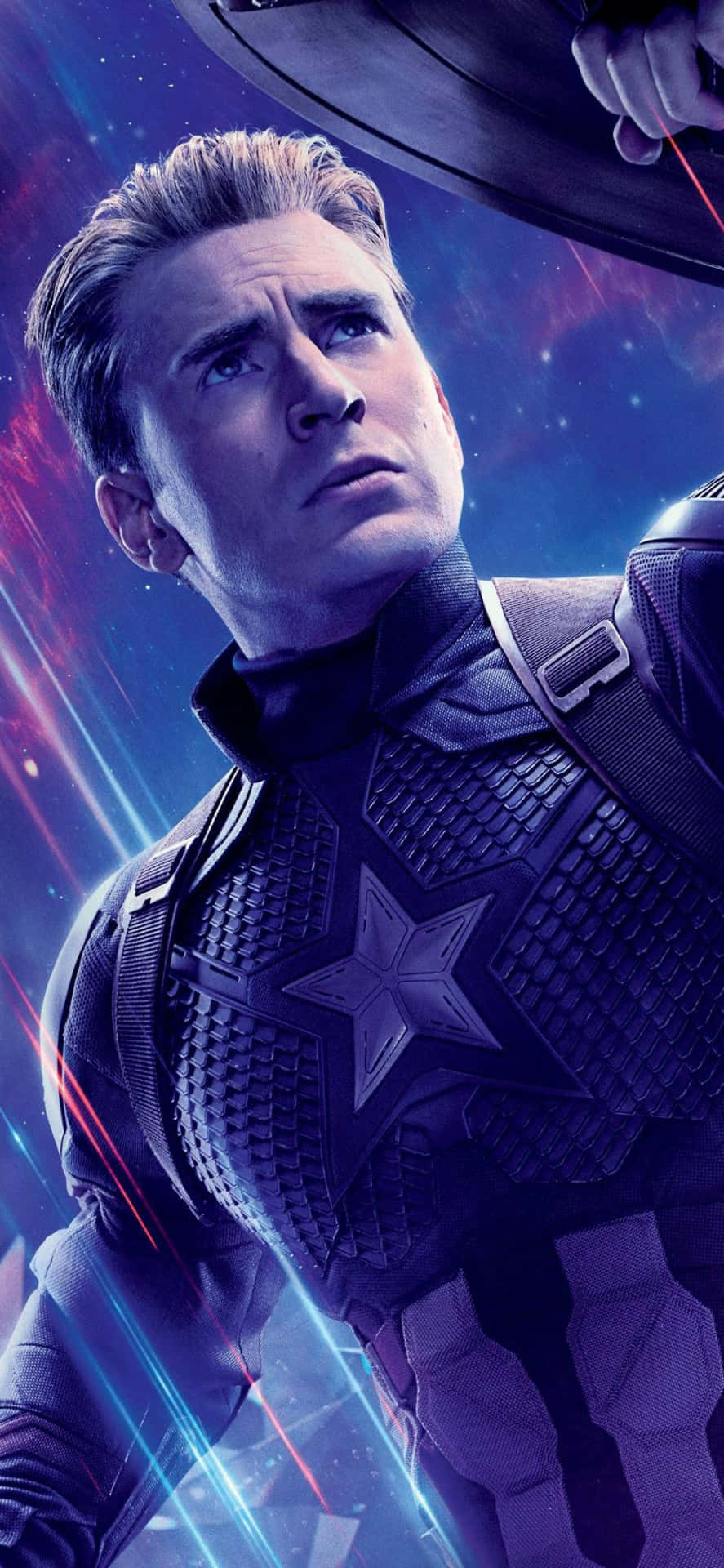 Sfondodi Chris Evans, Attore Americano, Nel Ruolo Di Captain America In Avengers: Endgame.