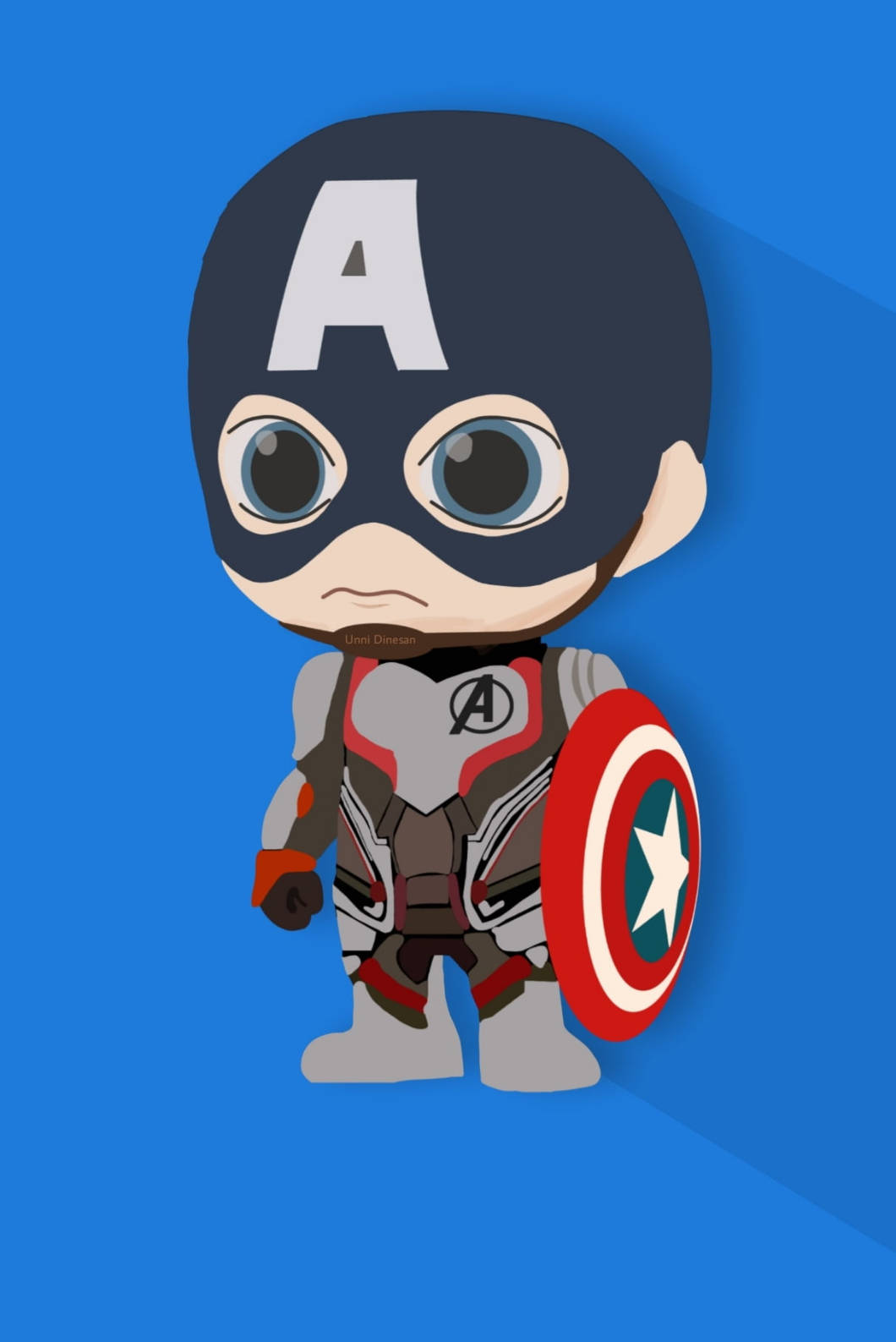 Captain America Chibi Iphone 4s Background