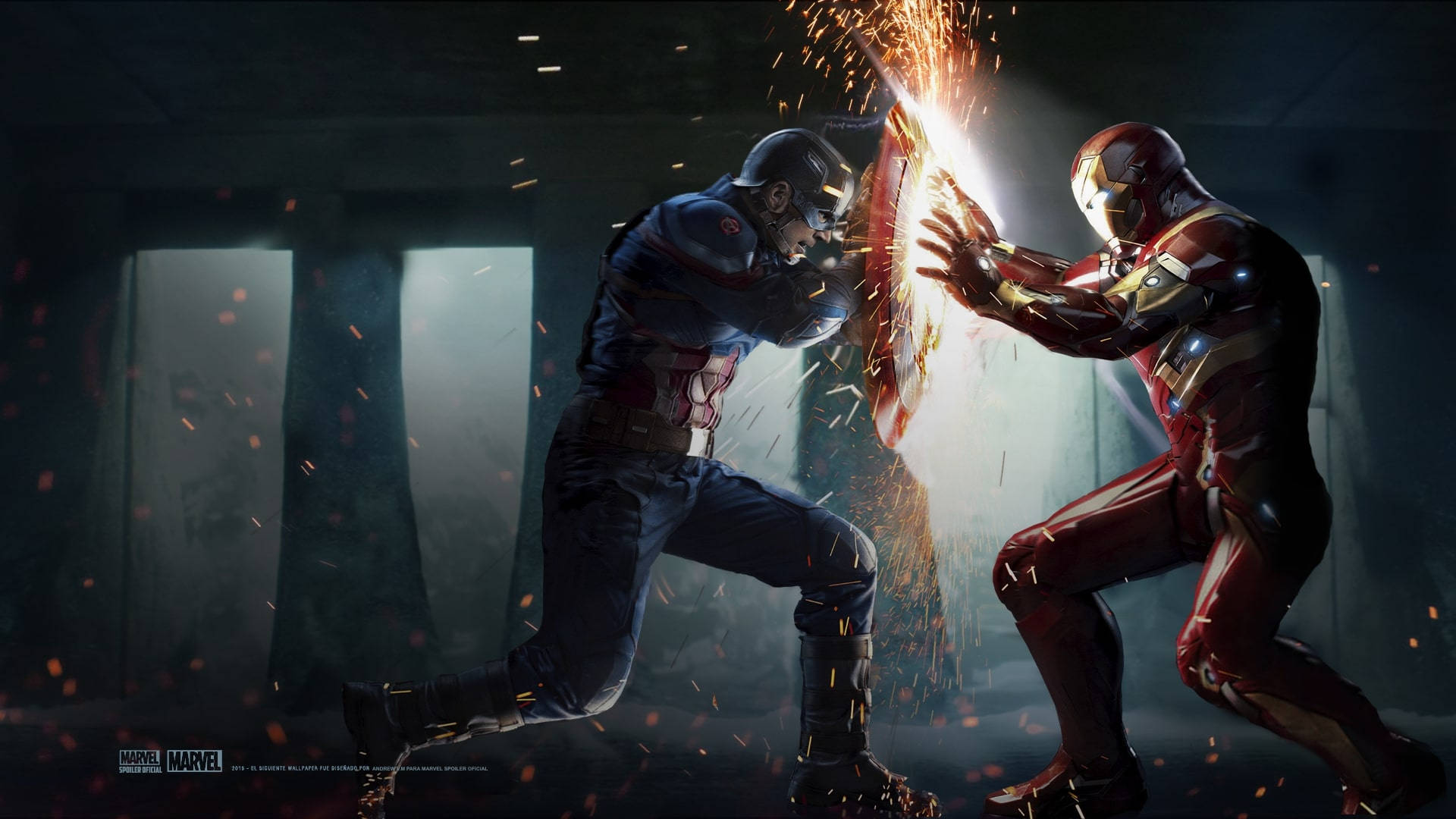 Captain America Civil War Final Battle Scene Wallpaper