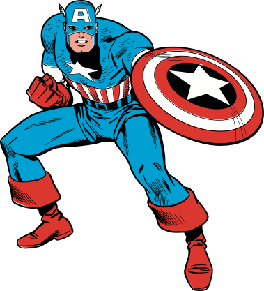 Captain America Classic Pose PNG