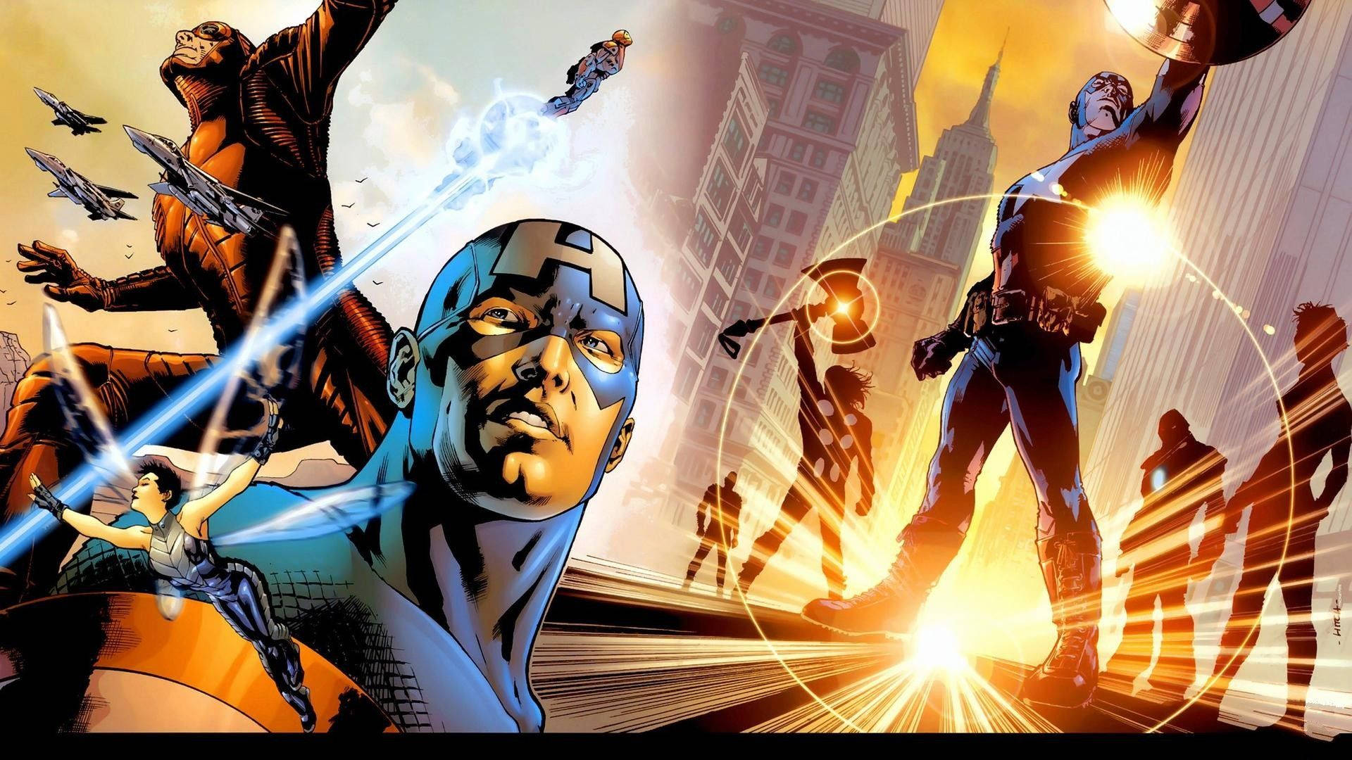 Captain America Comic Book Wallpaper