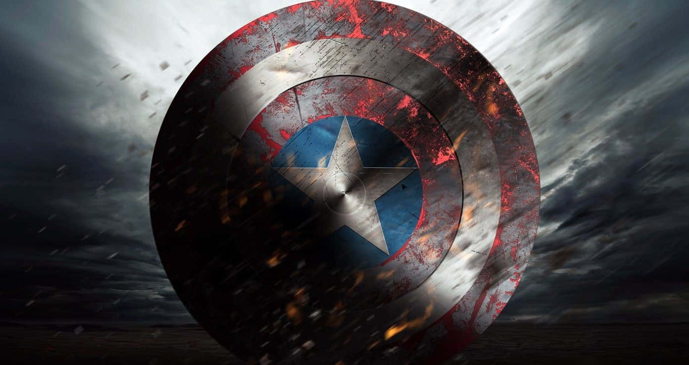 Iron Man and Captain America Team Up to Battle their Enemies Wallpaper