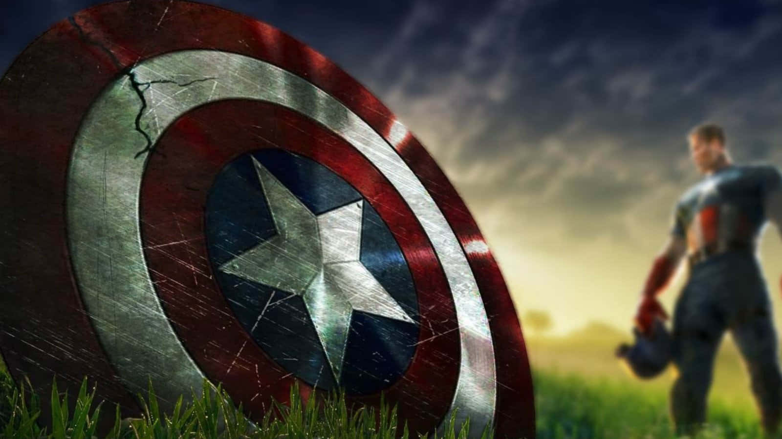 "Be Cool and Brave like Captain America" Wallpaper