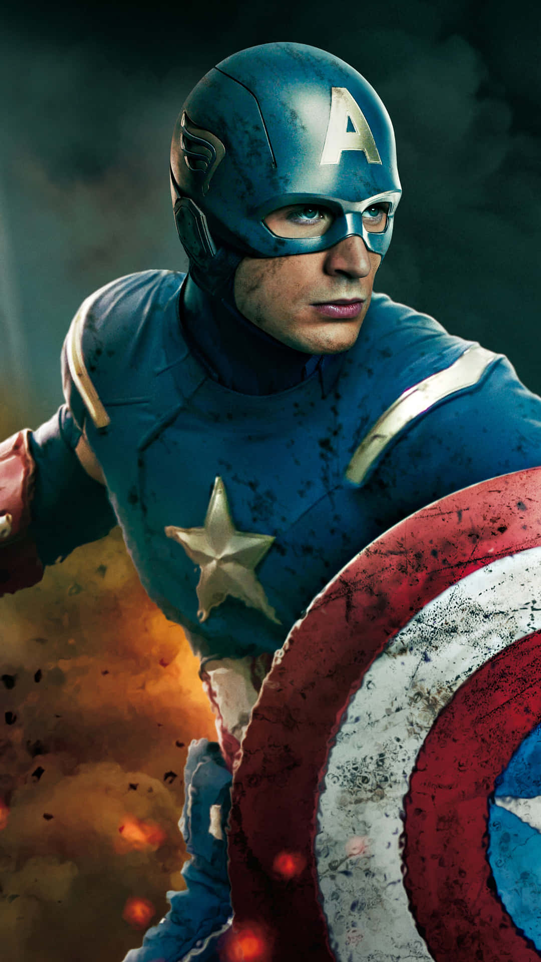 "Stay cool like Captain America!" Wallpaper