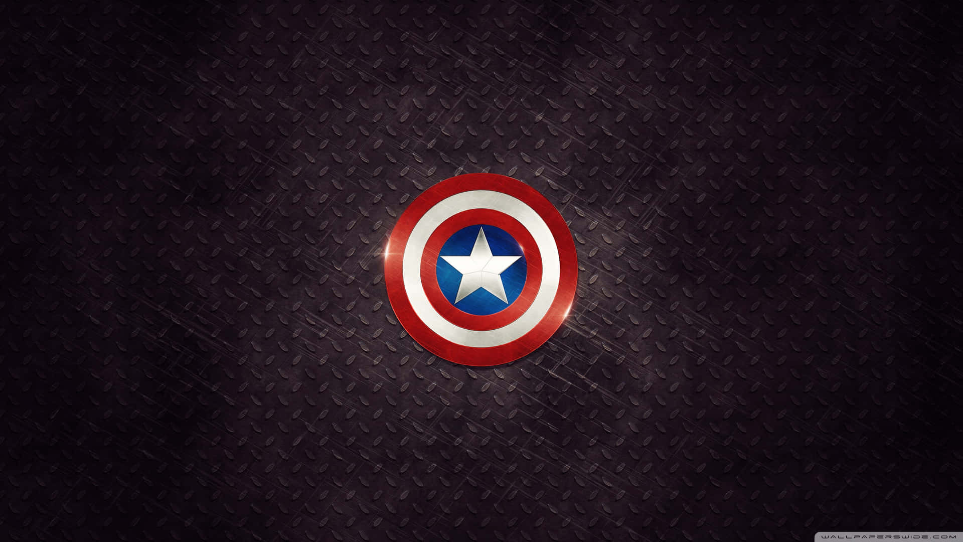 Captain America Desktop Shield Grunge Metal Wallpaper