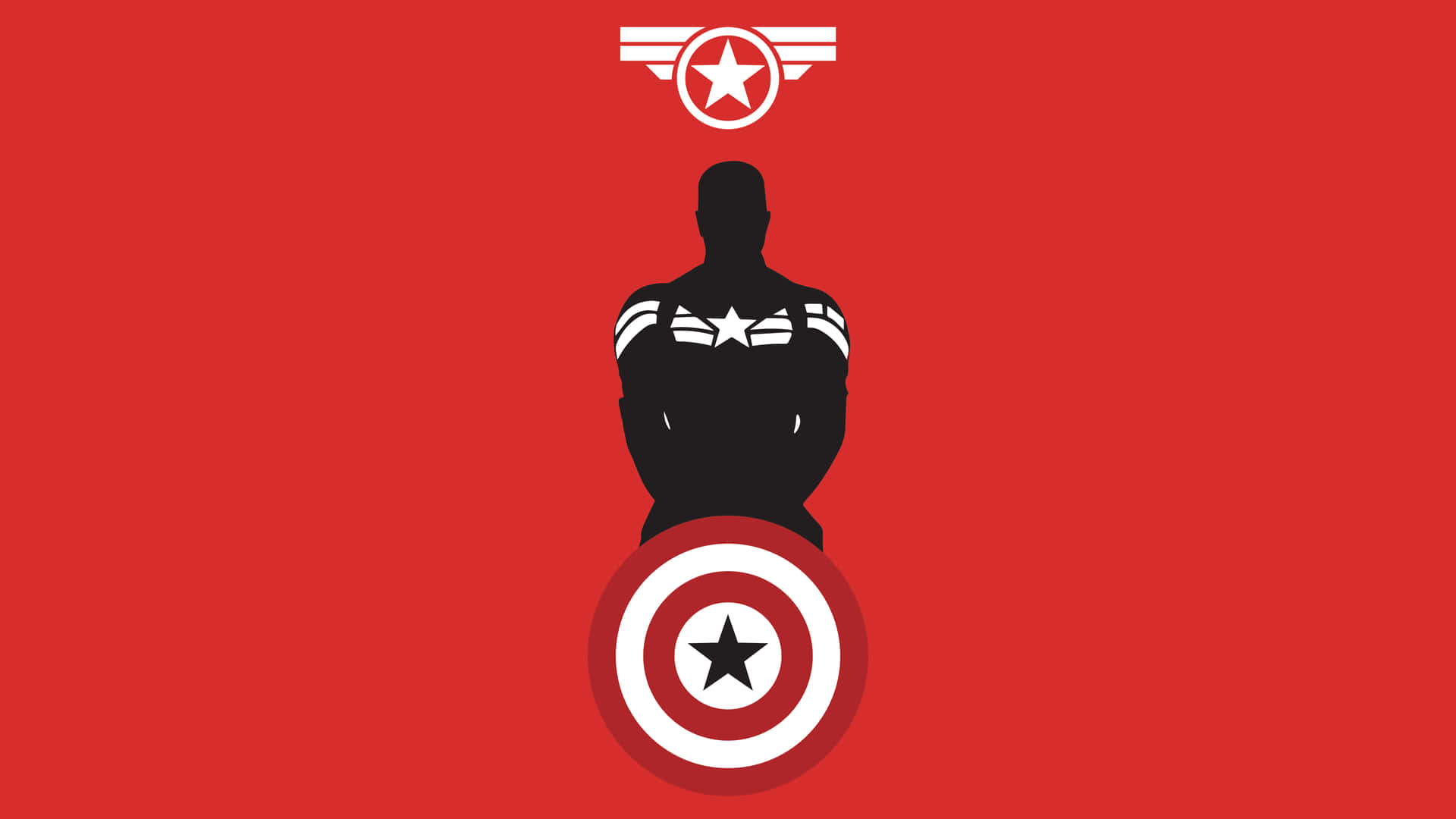 Sfondodel Desktop Di Captain America Che Combatte Contro Il Male. Sfondo