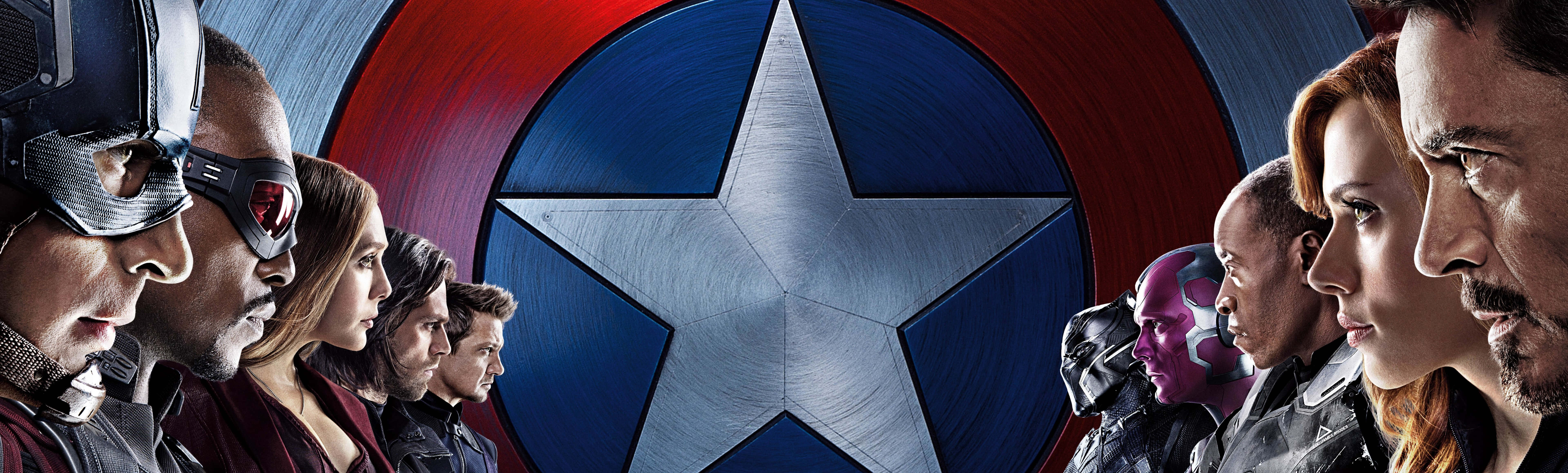 !Bliv med Captain America på hans episk dobbeltskærms-eventyr! Wallpaper