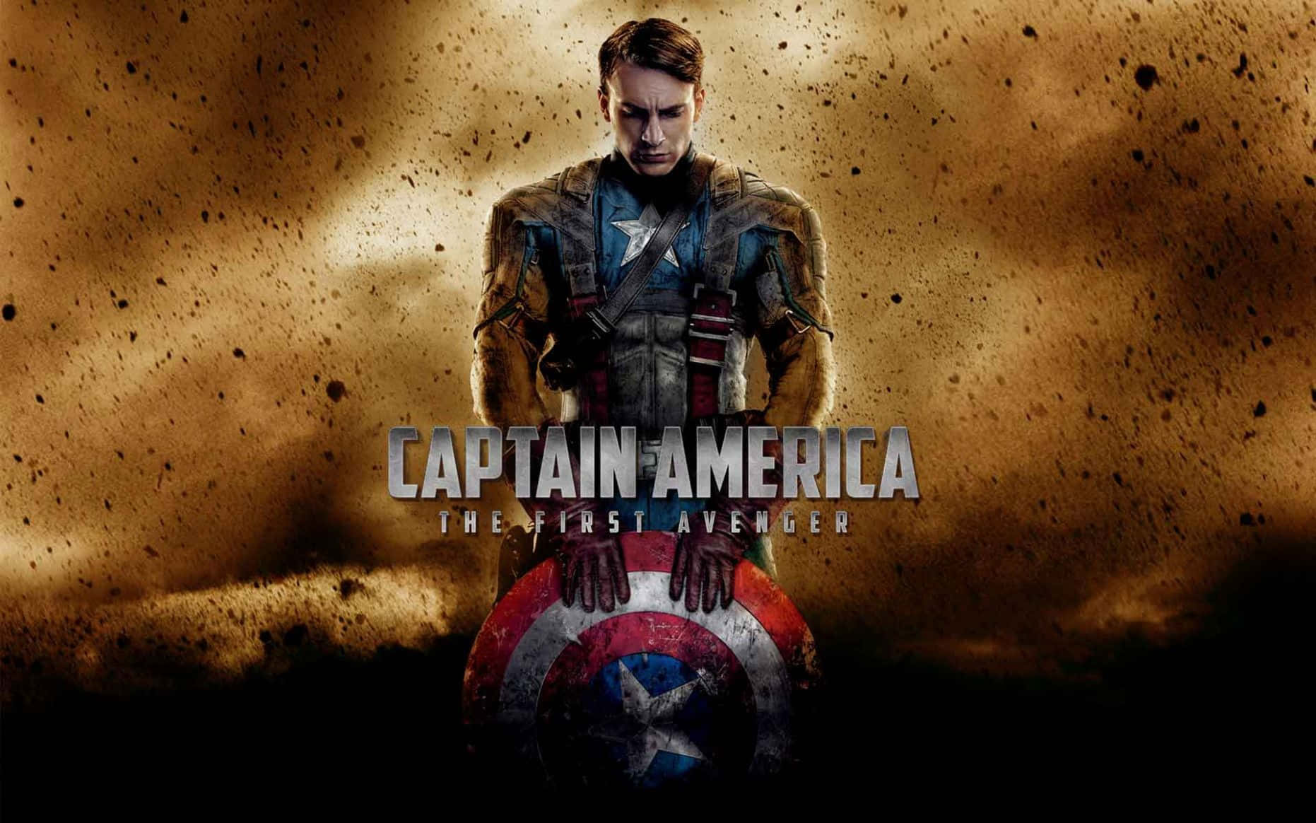 Capitánamérica Pantalla Dual El Primer Vengador Fondo de pantalla