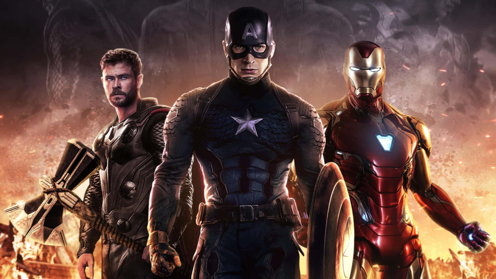 Download Captain America Unites The Avengers In Epic Endgame Battle  Wallpaper