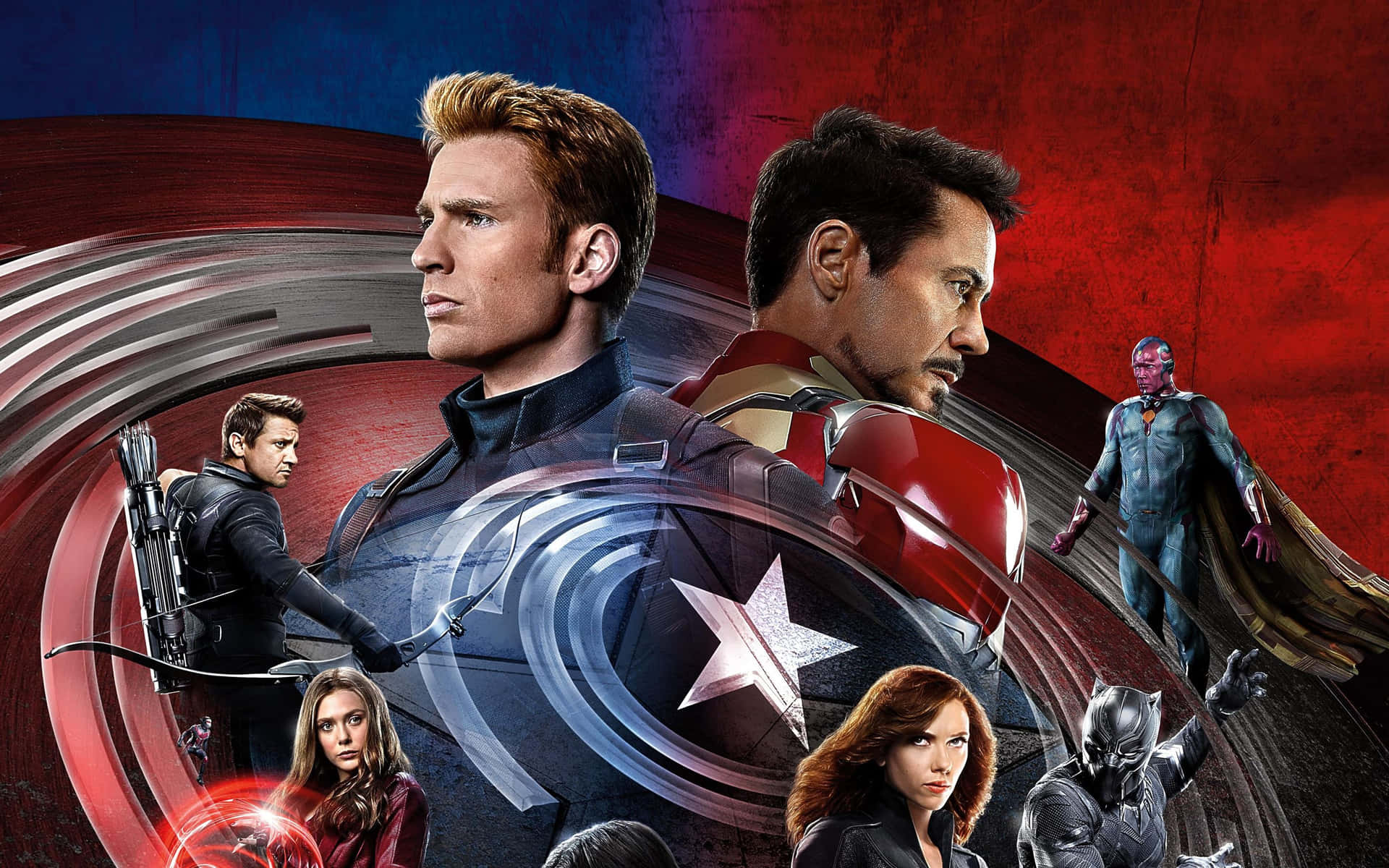 Captain America leads a heroic charge in Endgame Wallpaper