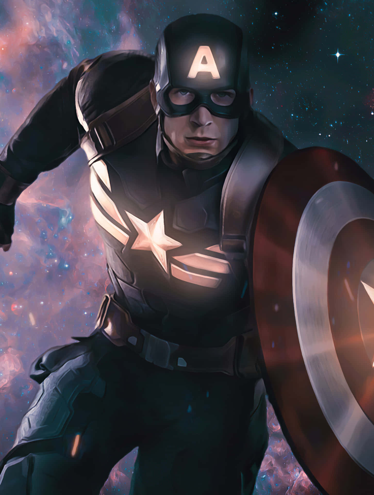 Ruhmerwartet Captain America In Endgame Wallpaper