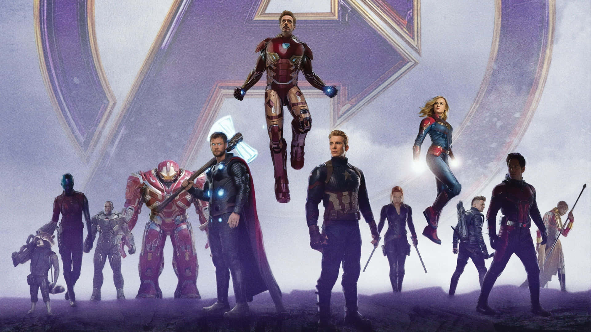 Varen Hjälte: Gå Med I Kampen Med Captain America Endgame På 4k Wallpaper