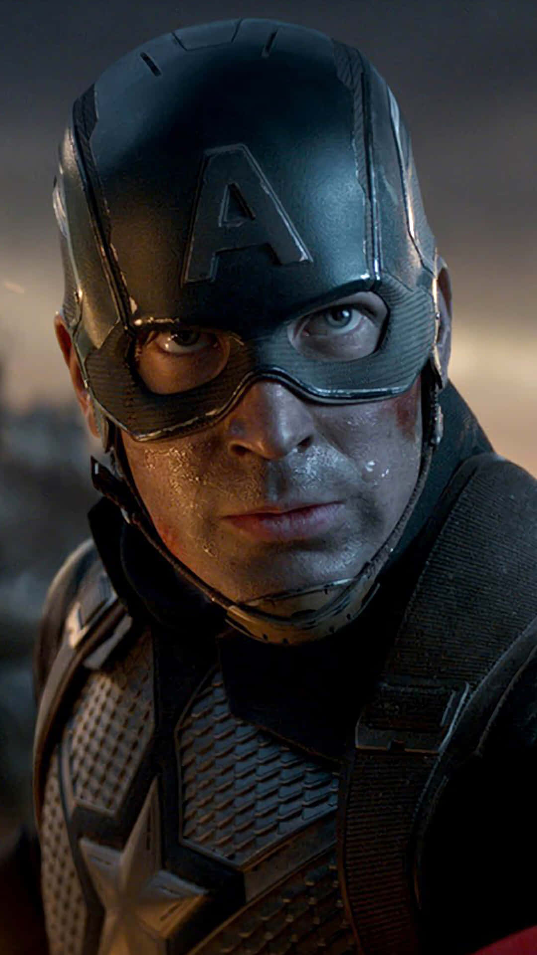 Ilvero Eroe, Captain America, In Azione Nel Coinvolgente Film Marvel, Endgame. Sfondo