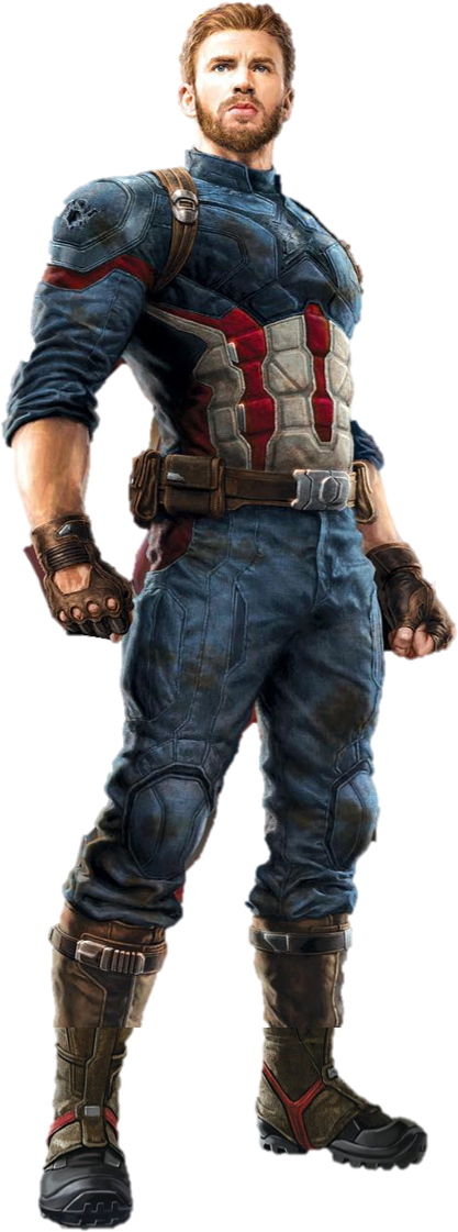 Captain America Full Body Pose PNG