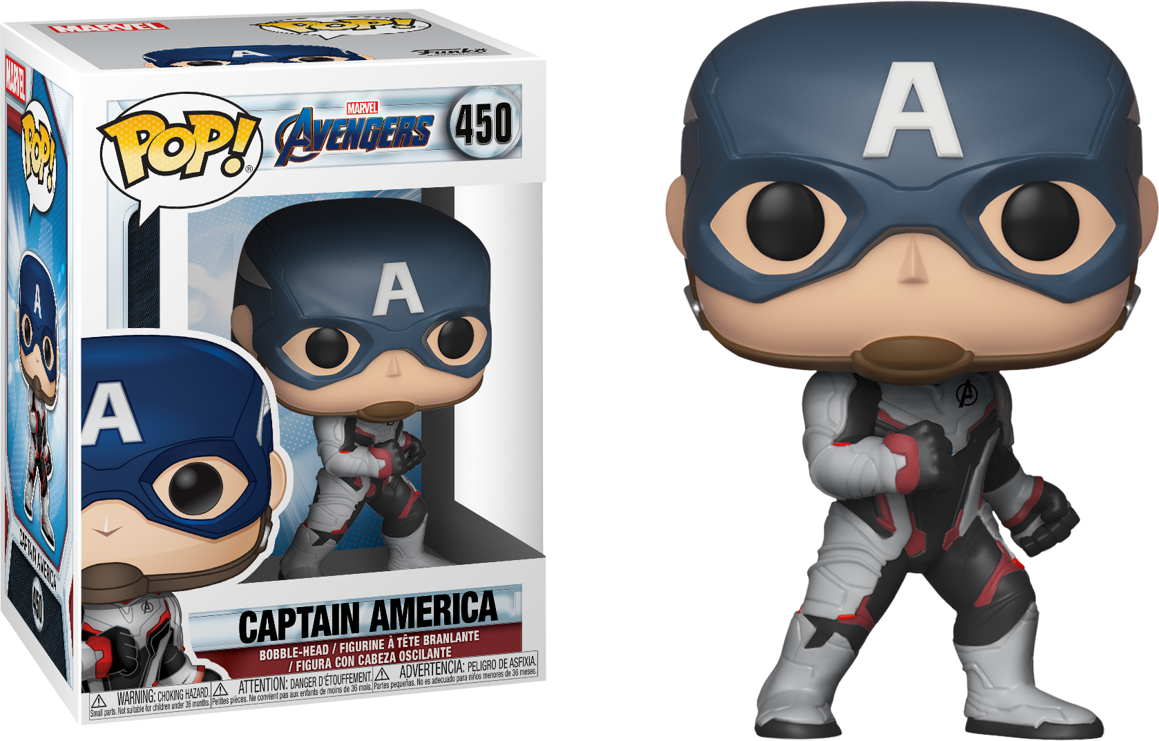 Captain America Funko Pop Figure PNG
