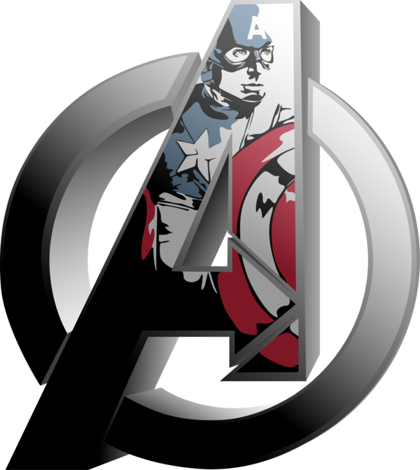 Captain America Inside Iron Man Logo PNG