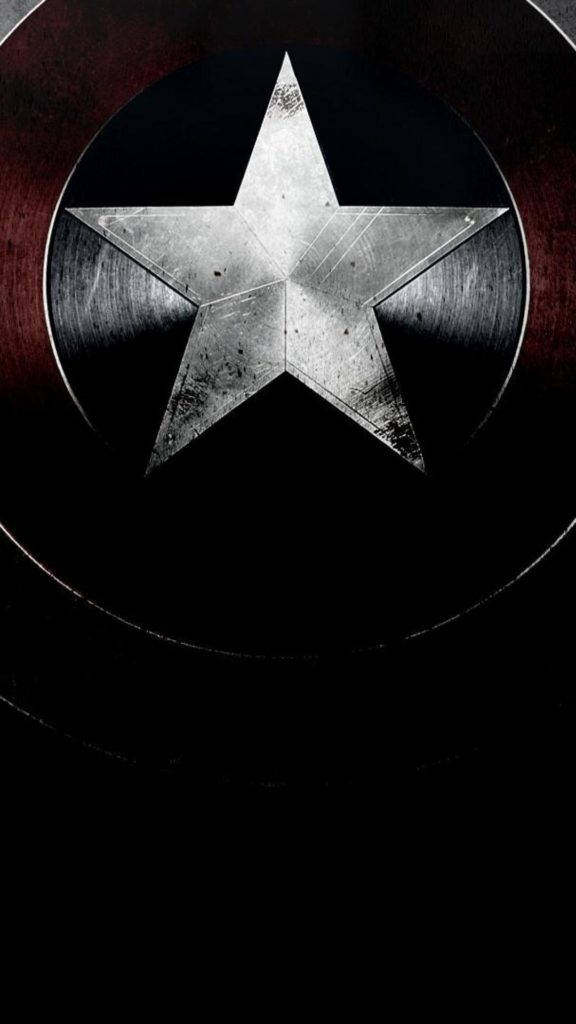 Captain America Iphone Darkened Star Wallpaper