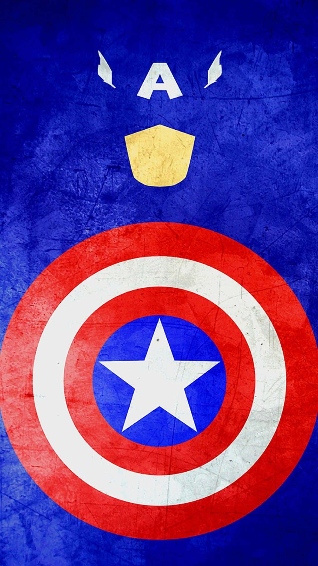 Clásicorojo, Blanco Y Azul - El Clásico Logotipo Del Capitán América. Fondo de pantalla