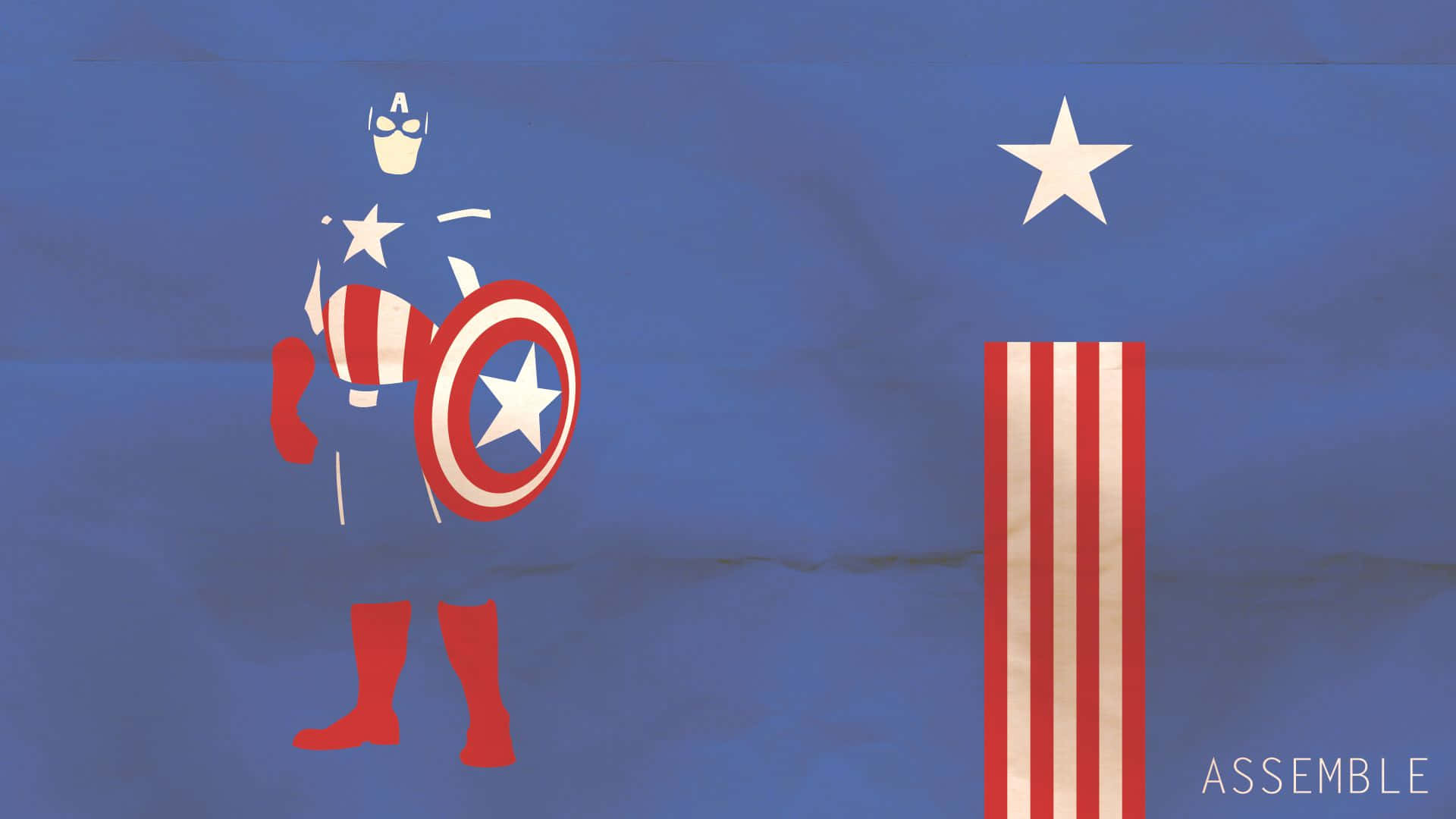 Unlogotipo Heroico Que Representa El Espíritu Del Capitán América. Fondo de pantalla