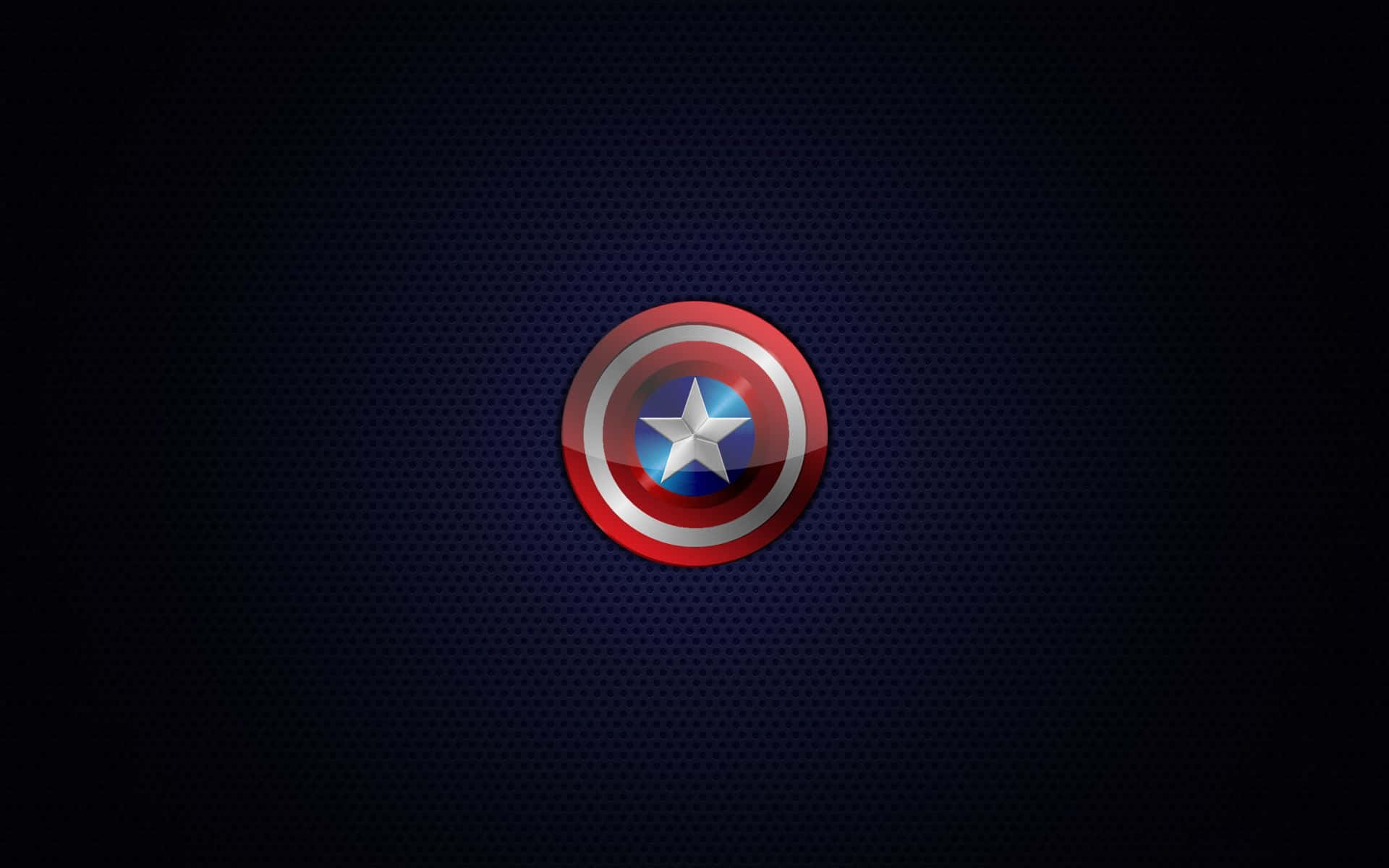 Image  Bright Red, White and Blue Logo of Captain America Wallpaper