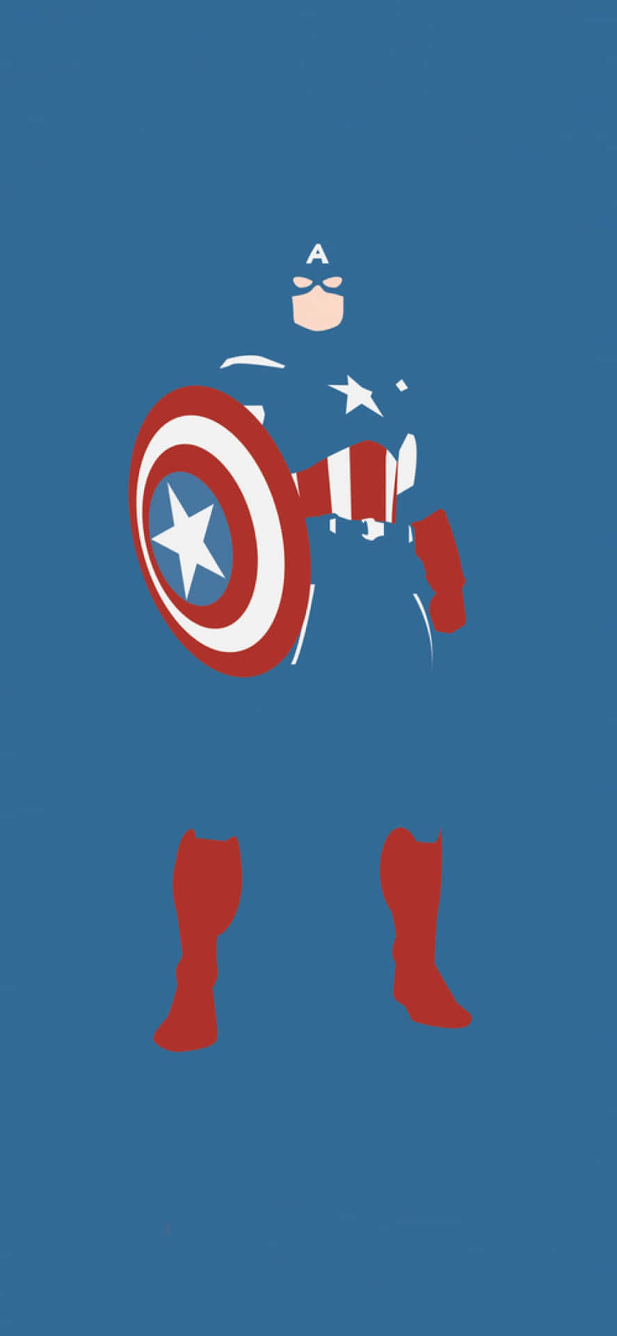 Captain America Minimalist Artwork Wallpaper