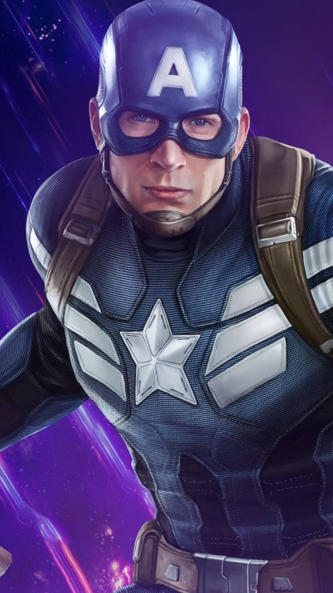 Captain America Mobile Et Kunstværk Wallpaper