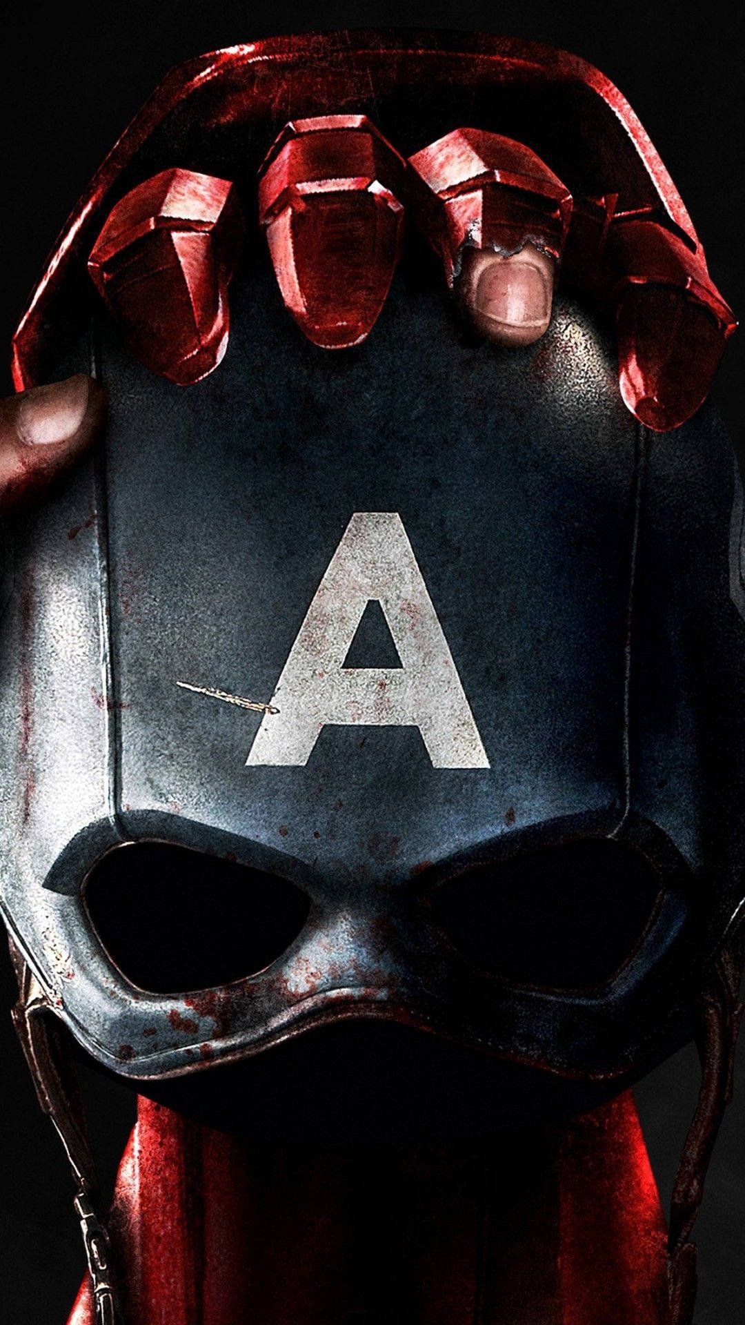 Captain America Mobile Helmet Only Background