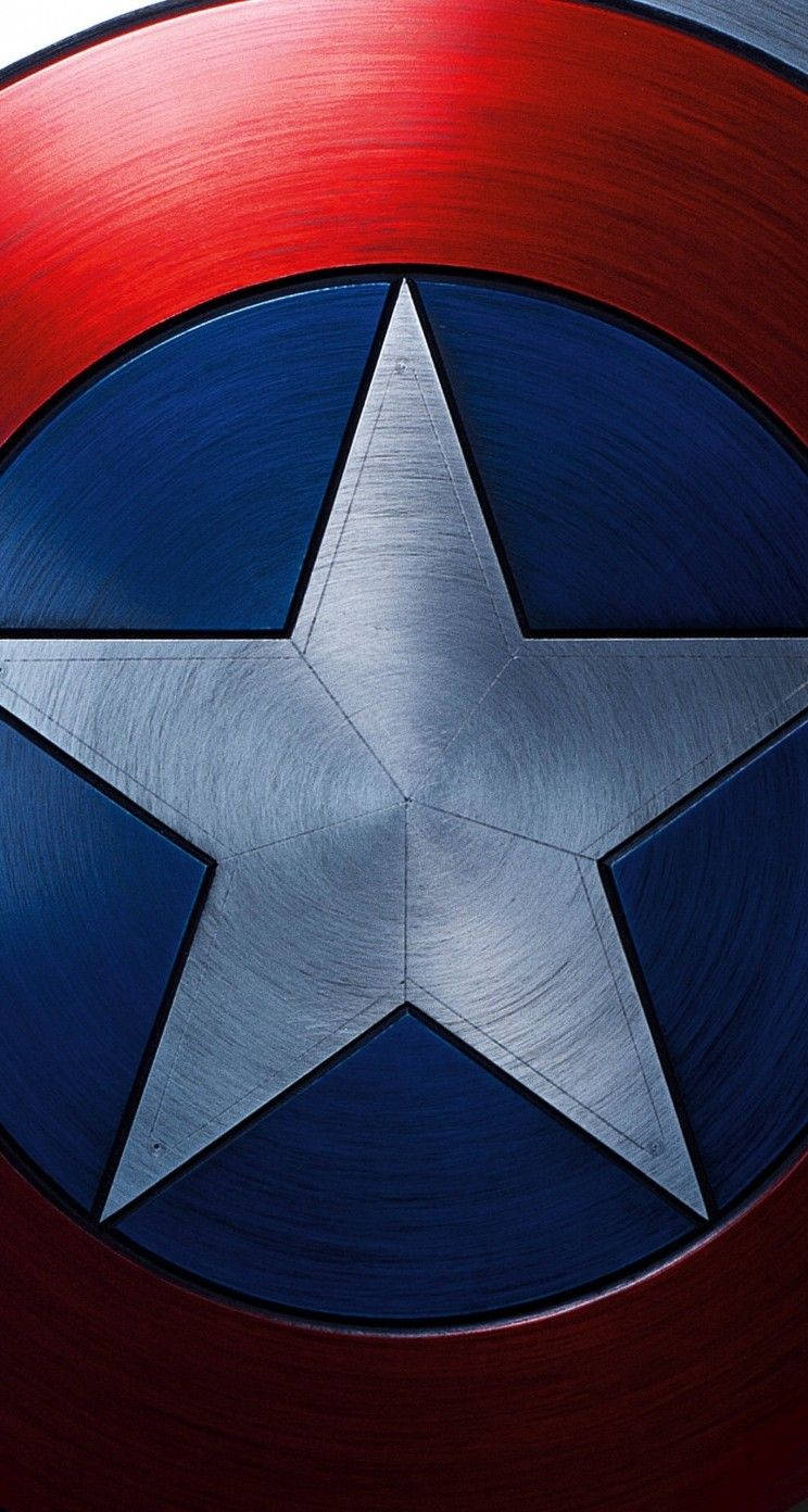 Captain America Mobile Shield Zoomed In Wallpaper