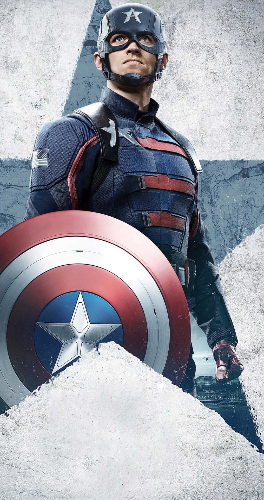 Captainamerica Modigt Pose Affisch Film Wallpaper