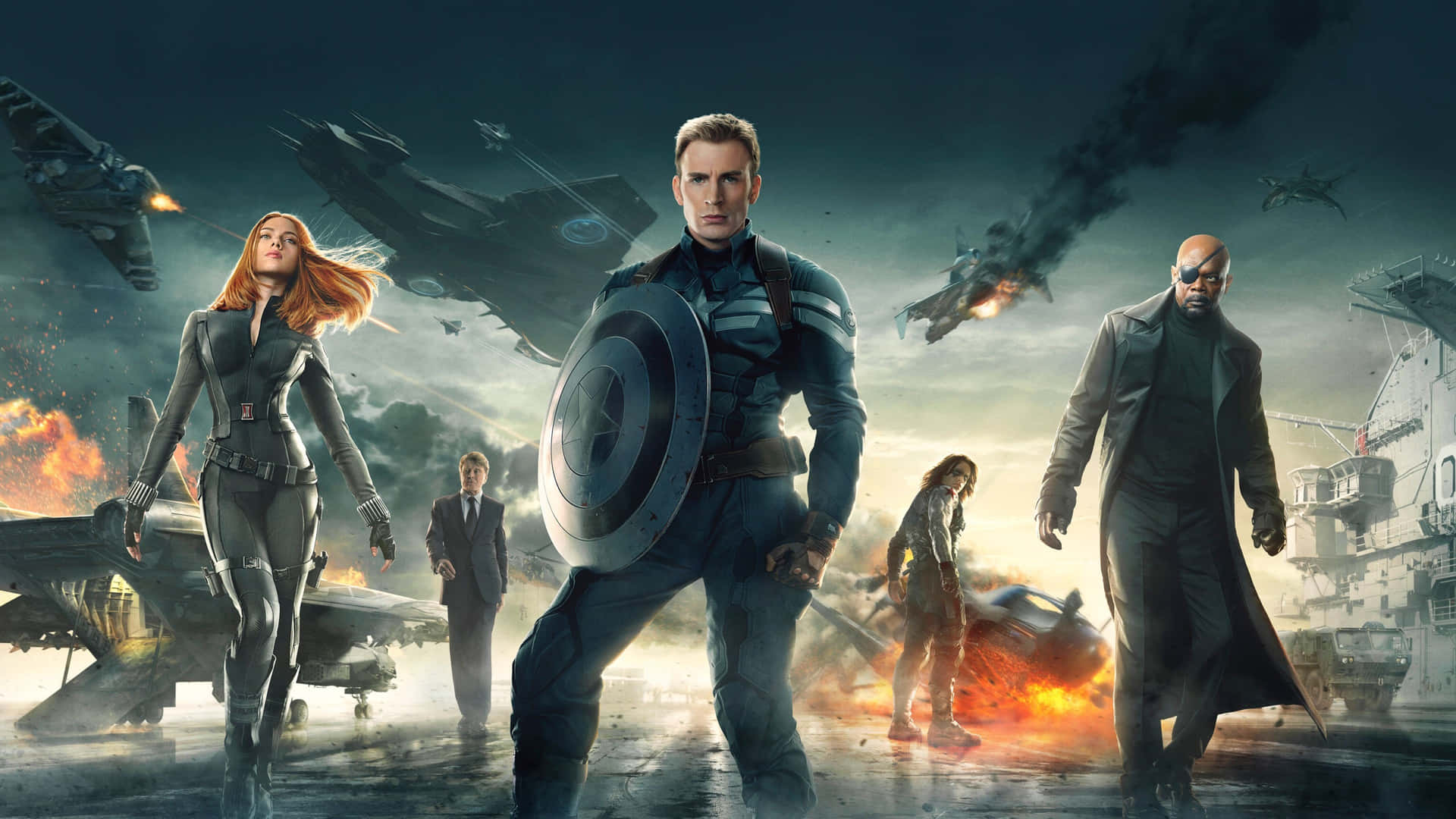 Captain America Movie Winter Soldier Character Wallpaper