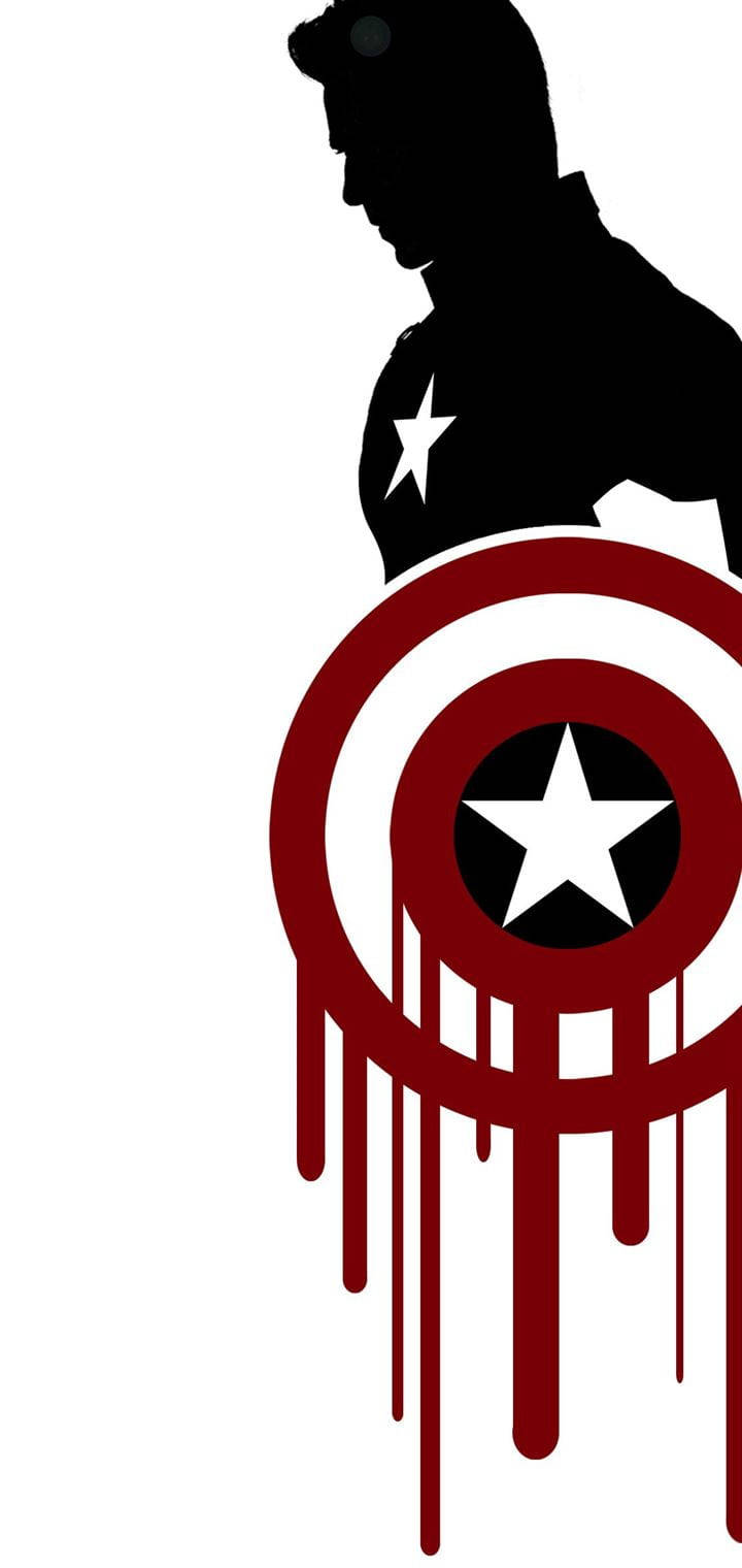 Captain America Redmi Note 9 Punch Hole Background