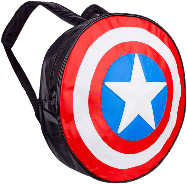 Captain America Shield Backpack PNG