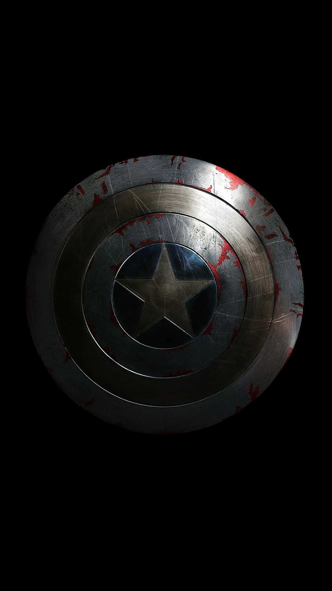 Captain America Shield Dark Background Wallpaper