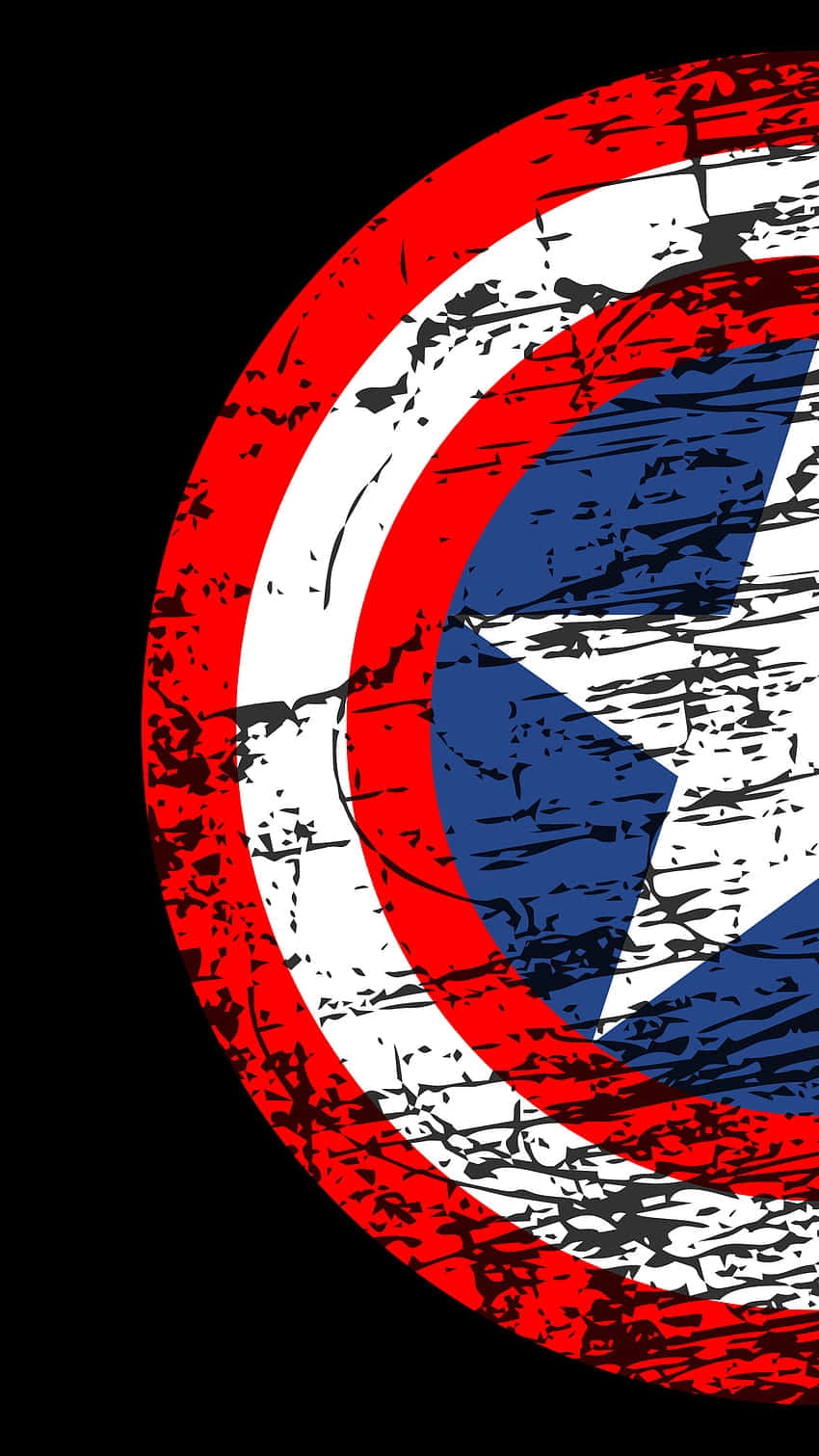 Captain America Shield Distressed Wallpaper Wallpaper