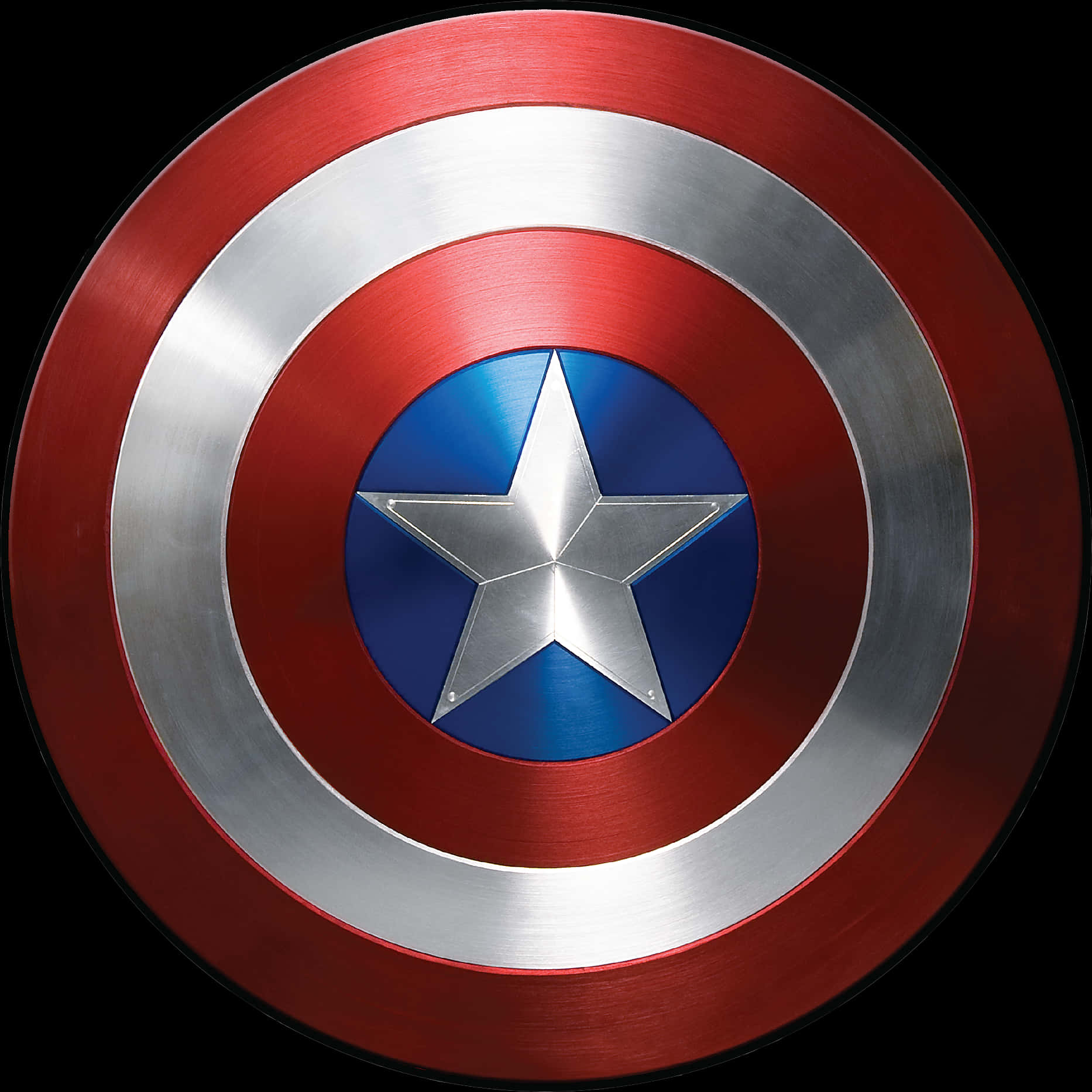 Captain America Shield Iconic Symbol PNG