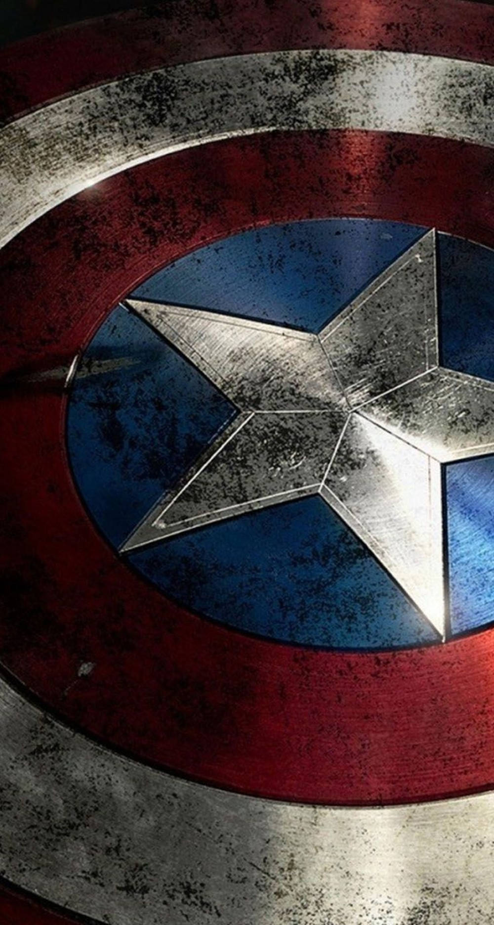 Captain America Shield iPhone Tilted View Wallpaper